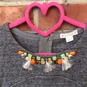 Crewcuts Gray Dress with Colorful Accents